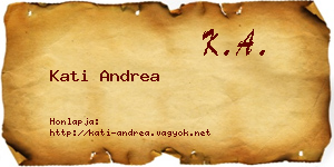Kati Andrea névjegykártya